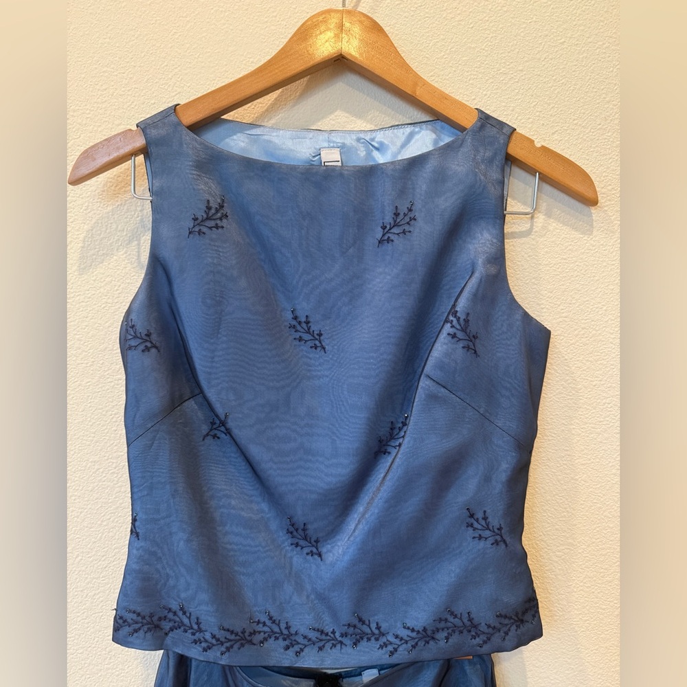 Vintage Laundry by Shelli Segal 1995 silk skirt set, ‘90s luxury made in the USA